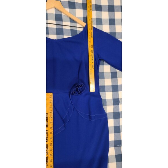 Royal Blue Off-Shoulder Peplum Mermaid Gown XXL Formal Evening Dress - Picture 5 of 7